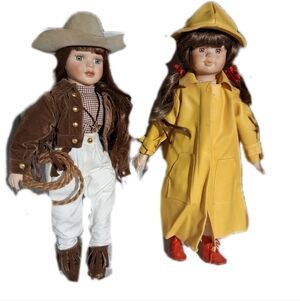 2 Old Porcelain Dolls Both For $50